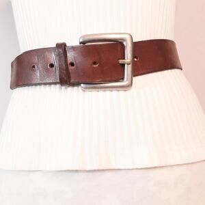 Old Navy Italian Leather USA Made Belt Unisex Small Classic Style Rugged